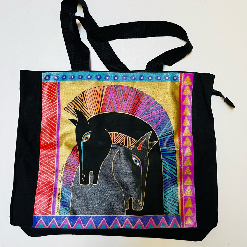 Laurel Burch Tote. NWOT. Extra large. 100% cotton canvas. Shoulder bag - Picture 1 of 5